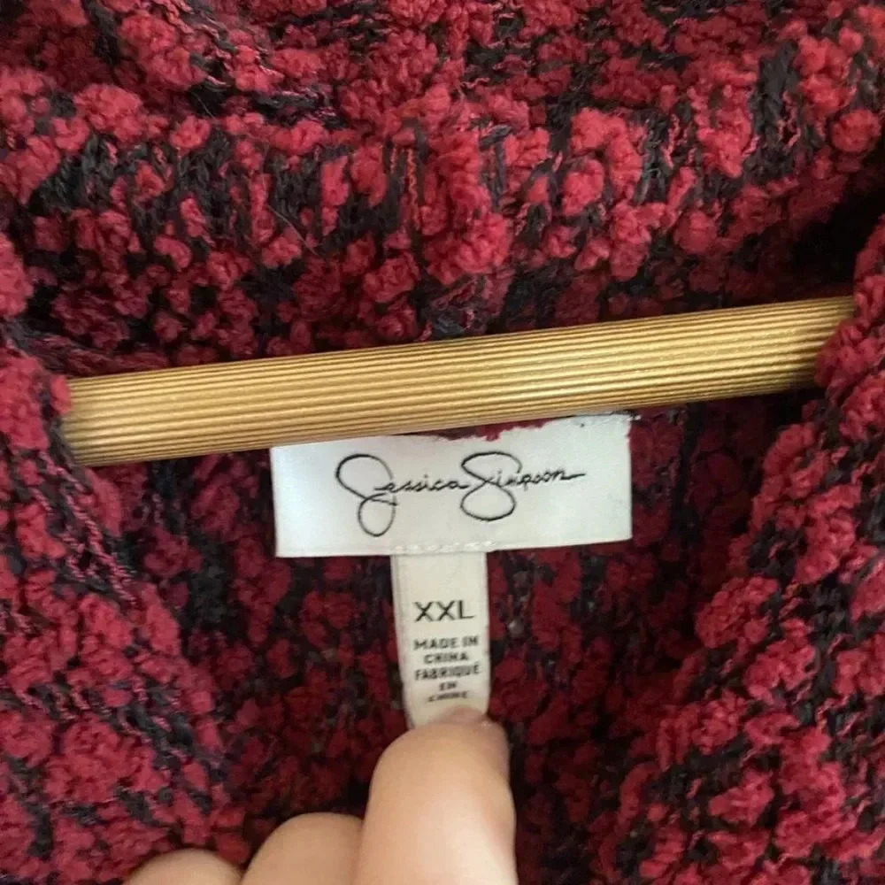 Jessica Simpson Chunky Knit Cowl Neck Sweater - Picture 7 of 11